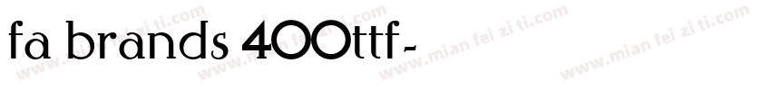 fa brands 400ttf字体转换